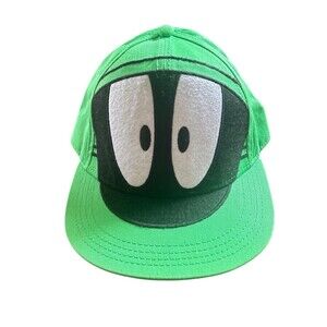 Warner Bros Looney Tunes Green Marvin the Martian Small Medium Fitted Adult Hat